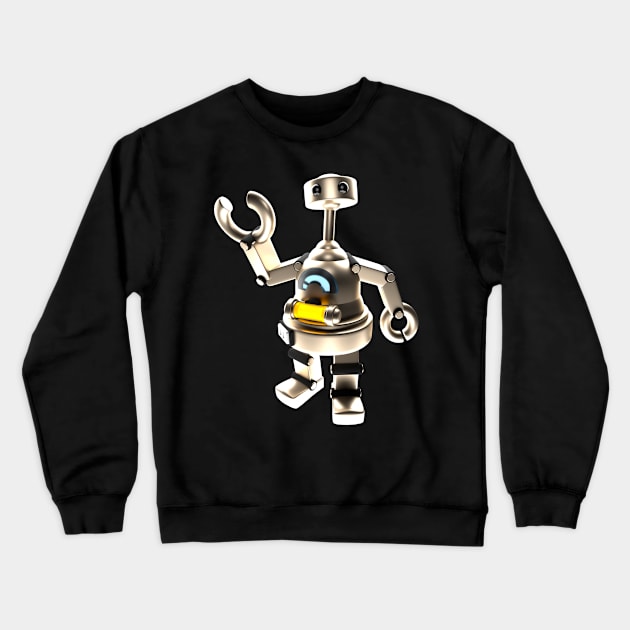 Charge Up, Giga-Robo! Crewneck Sweatshirt by FIZZTAPP